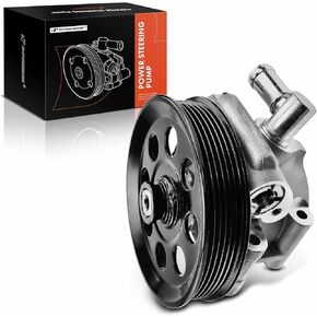 A-Premium Power Steering Pump, with Pulley, Compatible with Ford E-350 2011-2019, E-450 2011-2019, 5.4L 6.8L, Replace # BC2Z3A696A