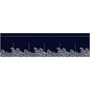 Zzooi Sushi Bar Doorway Short Noren (Japanese Curtain) - Japanese Restaurant Door Way Hanging Short Type Curtains 47x12 Inches