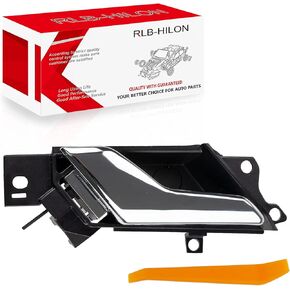 Interior Door Handle Driver-Side Left Front or Rear LH Chrome Replacement For 2012-2015 Chevrolet Captiva Sport, Replacement for 2008-2010 Saturn Vue, Replace 96861998 96660863 20983660 20983673