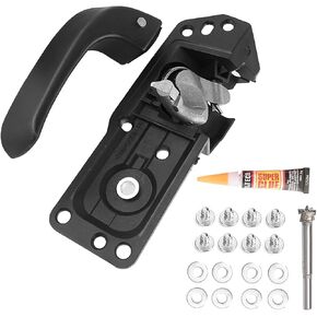 Interior Inside Front Right Passenger Door Handle Fit for Chevy Silverado Avalanche Suburban Tahoe Cadillac Escalade GMC Sierra Yukon 2007 2008 2009 2010 2011 2012 2013 2014 Replace OE# 80375