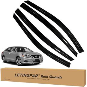 Tape-on Rain Guards for 2019-2024 Nissan Altima, for 2019-2024 Nissan Altima Accessories，Side Vent Visors Shades Window Deflectors for Nissan Altima