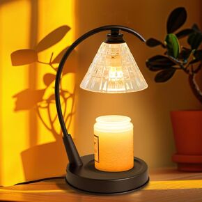 Candle Warmer Lamp,Candle Warmer with 2 Bulbs,Candle Warmer Lamp with Timer,Valentine's Day Gift for Women,Aesthetic Room Decor,Sunset Lamp for Bedroom,Home,Office,Living Room,Dorm