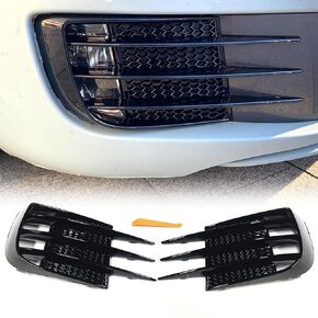 Front Bumper Fog Light Cover Compatible with Volkswagen VW Golf 6 MK6 GTI R R20 2008-2013, Front Fog Light Air Vent Grill Cover Trim