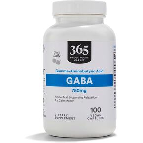 Whole Foods Market, GABA 750Mg, 100 Vegetarian Capsules