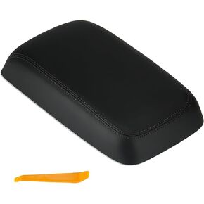 Black Center Console Lid Cover Armrest Box Cover Compatible with 2011-2021 Dodge Charger, 2015-2021 Chrysler 300