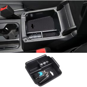 PIUGILH Customized for 2017-2024 VW Tiguan and 2022 2023 2024 VW Taos Accessories Car Center Console Armrest Box Glove Secondary Storage Box Console Organizer Insert Tray with Coin