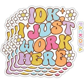 IMPERIAL VIBES - I Dont Know I just Work here Sticker - Vinyl Decal for Car Van and SUV - Waterproof Decal for Waterbottlw - Indoor and Outdoor use - Anime Sticker for Adult -Pack of imp-122
