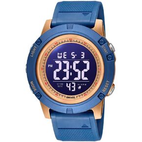 NAVIFORCE Mens Sports Waterproof Digital Chronograph Wrist Watches with Rubber Strap Stopwatch