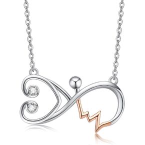 Angel Wings Memorial Necklace 925 Sterling Silver Heart Memorial Necklace with Angel Wing Pendant Sympathy Gift Memorial Necklace in Memory of Loved One Gifts Memorial Jewelry Gifts for Women