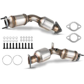 KAX Catalytic Converter Fit for 2014-2015 Q50 3.7L, 644029, 644030 Stainless Steel High Performance 2pcs (EPA Compliant)