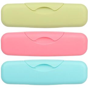 3 Pieces Plastic Tampon Case Tampon Bag Rectangle Tampon Storage Bag Tampon Organizer Bag Tampon Container Portable Period Bag, Multiocolor