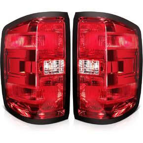 SCITOO Tail Light Assembly Fits For 2014-2018 for Chevrolet Silverado 1500 2019 for Chevrolet Silverado 1500 LD 2015-2019 for Chevrolet Silverado 2500 HD Tail Lamp Driver and Passenger Side
