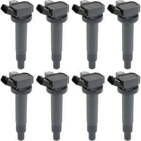 Set of 8 Ignition Coil Pack Compatible with Lexus GS430 GX470 LS430 LX470 LX570 SC430 Toyota 4Runner Land Cruiser Sequoia Tundra V8 4.7L Replace# UF230, UF493, C1173, DQ50142, E788, E993