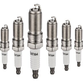 5019 Platinum Iridium Spark Plugs 6 Pack Compatible With Fusion Edge Taurus MKX MKZ MKS MKT Sable 3.5L 3.7L V6 Engine Replacement for 5019 LTR5GP Spark Plug