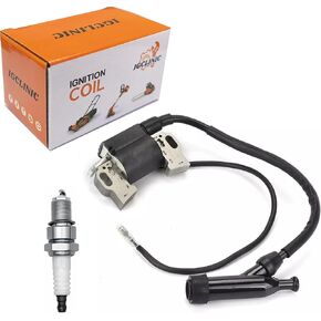 GP7500E Ignition Coil for Generac GP5000 GP5500 GP6000E GP6500 GP7500 Generator for Honda GX240 GX270 GX340 GX390 8HP 9HP 10HP 13HP Engine Parts with Spark Plug