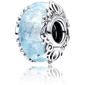 Charms Fits Pandora Bracelets 925 Sterling Silver Bead Charm and Necklaces for Woman Cubic Zirconias Dangle Pendant,Jewelry Bead