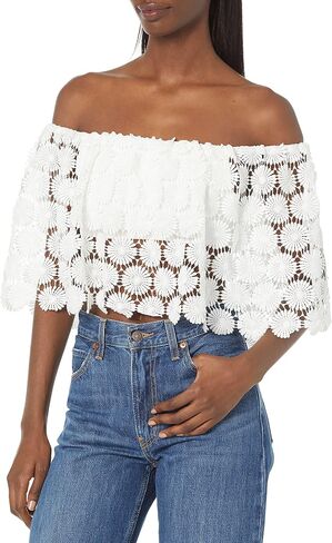 Trina Turk Bardot Off Shoulder Top-Casual, Loose Fitting, Bathing Suit Cover Ups for Women in Saudi Arabia
