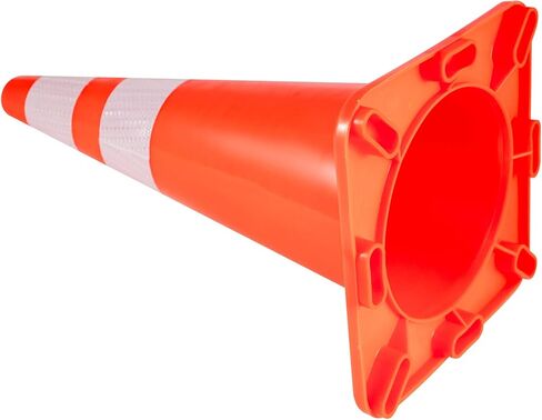VEVOR Safety Cones, 6 x 36" Traffic Cones, PVC Orange Construction Cones, Reflective Collars Traffic Cones with Weighted Base Used for Traffic Control, Driveway Road Parking and School Improvement in Saudi Arabia