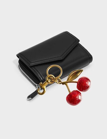 Cherry Bag Charm, Cherry Keychain with Metal Accessory&Sparkling Resin for Purse, Key and Car Remote, Bag Accessories Charms in Saudi Arabia