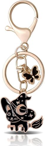 All Saints' Day Kitten Butterfly Key Chain Cute Cat Personality Bag Pendant Men Women Gift Key Chain Mini Backpack in Saudi Arabia