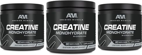 Micronized Creatine Monohydrate | 90 Servings | 5000 mg Per Serving | 1 Lb (453.5 Grams) | Ideal Pre & Post Workout Supplement | Unflavored in Saudi Arabia