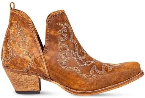 حذاء Myra Bag Maisie من الجلد بخياطة باللون العسلي الغني S-9687 in Kuwait