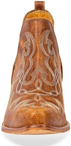 حذاء Myra Bag Maisie من الجلد بخياطة باللون العسلي الغني S-9687 in Kuwait