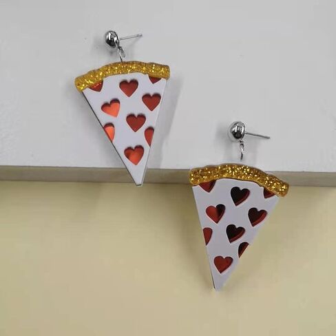 Unique Acrylic Food Cake Drop Dangle Earrings Imitate Ice Cream Resin Sweet Love Heart Donuts Colorful Funny for Women Party Cartoon Exaggerated Statement Jewelry in Kuwait
