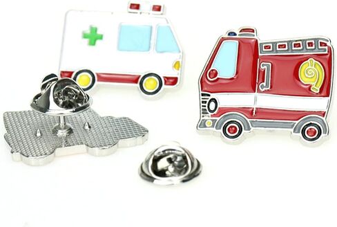 5 PCS Car Brooch Pins Cute Enamel Brooch Pins Funny Pins Ambulance Fire Truck Taxi Police Car Lapel Pins for Teachers for Backpack Badges Clothing Bags Jackets in Kuwait