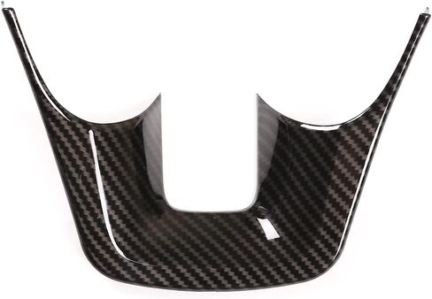 Steering Wheel Trim Cover ABS Fit forToyota Fortuner 2016-2022 Car Steering Wheel Panel Protection Frame Molding Sticker Trim, ABS Auto Steering Wheel Moulding Frame Cover Trim (Carbon fiber pattern) in Saudi Arabia