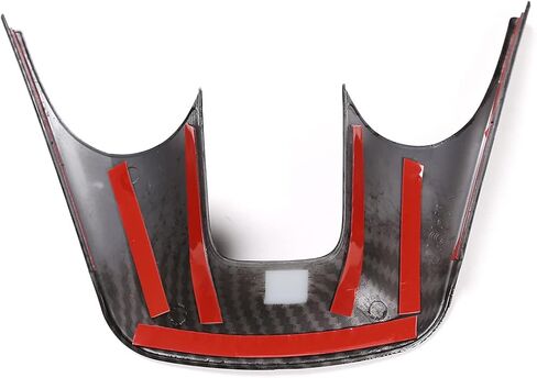 Steering Wheel Trim Cover ABS Fit forToyota Fortuner 2016-2022 Car Steering Wheel Panel Protection Frame Molding Sticker Trim, ABS Auto Steering Wheel Moulding Frame Cover Trim (Carbon fiber pattern) in Saudi Arabia