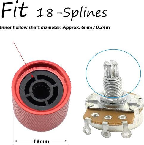 3 قطع من مقابض الجيتار المعدنية المزخرفة، مقابض التحكم في درجة الصوت، مقابض القبة لمذيع الحاجز جيبسون ليه بول، جيتار كهربائي باس، يناسب 18 خطًا خشنًا (أسود) in Kuwait