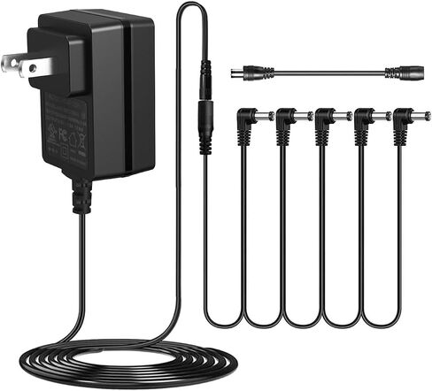 JOYO DC 9V 500mA Guitar Pedal Power Supply محول AC الجدار مهايئ شاحن بقعة واحدة 5.5 مم × 2.1 مم متوافق مع معظم الدواسات ذات التأثير (نصيحة سلبية) in Kuwait
