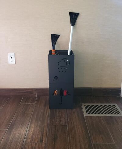 Umbrella Holder for Entryway, 20.5’’ Umbrella Stand Indoor, 2024 New Detachable Umbrella Stand Indoor Entryway w/Removable Water Tray, Freestanding Umbrella Rack Storage, Hold 12 Umbrellas in Saudi Arabia