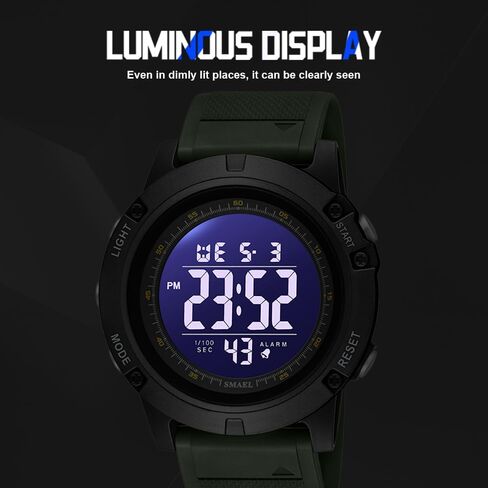 NAVIFORCE Mens Sports Waterproof Digital Chronograph Wrist Watches with Rubber Strap Stopwatch in Saudi Arabia