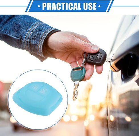 2 Pcs Key Fob Case Cover Compatible for Suzuki 2 Button, Durable Silicone Black Remote Key Case Protector in Saudi Arabia
