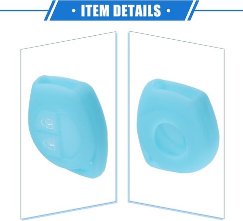 2 Pcs Key Fob Case Cover Compatible for Suzuki 2 Button, Durable Silicone Black Remote Key Case Protector in Saudi Arabia