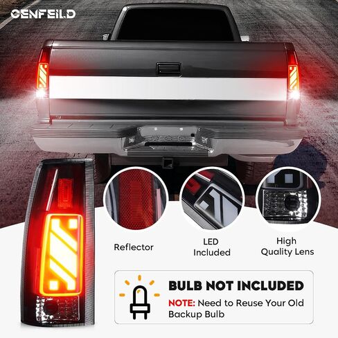 LED Tail Light Assembly Fit for Chevy & GMC C/K 1500 88-99, C/K 2500 3500 88-00, C1500 C2500 Suburban 92-99, for Silverado 94-98, Blazer 92-94, for Yukon 92-00, for Cadillac Escalade 99-00 in Saudi Arabia