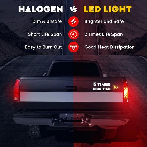 LED Tail Light Assembly Fit for Chevy & GMC C/K 1500 88-99, C/K 2500 3500 88-00, C1500 C2500 Suburban 92-99, for Silverado 94-98, Blazer 92-94, for Yukon 92-00, for Cadillac Escalade 99-00 in Saudi Arabia