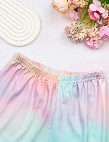 Girl Pajamas Set Long Sleeve kids Button Down Sleepwear with Eye Mask, Hairband in Kuwait