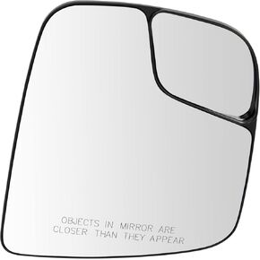 TRQ Exterior Side View Door Mirror Glass Manual Spotter Glass RH Compatible with Nissan NV200