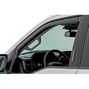 واقيات المطر للنافذة الريفية الخشنة لسيارة Ford F-150 (2015-2024) F-250/F-350 Super Duty (2017-2024) - أقنعة نافذة منخفضة المستوى وواقيات المطر في القناة للشاحنات، 4 قطع. in Kuwait