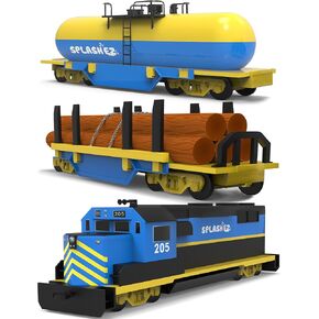 SplashEZ Mold Free Bath Toys for Babies & Toddlers, Cargo Train No Hole Bath Toys, No Squirt Bath Toys No Mold for Tub Beach,Pool,BPA-Free,Safe,Fun Infant Baby Bath Toys No Holes 0 1 3 6 12 18 Months