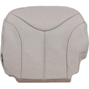 2000 2001 2002 GMC Yukon XL XLT SLT SLE Leather Seat Cover Replacement, GMC Yukon 1500 2500 Shale Tan Driver Bottom Replacement Seat Cover (Genuine Leather)