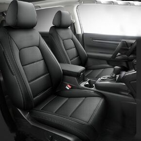 Custom Fit CRV Seat Covers for Select Honda CRV 2023 2024 2025- Full Set,Leather (Red Check)