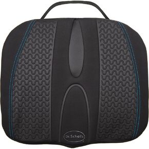 Dr. Scholl's® UltraCool® Gel-Infused Posterior Black Seat Cushion for Car, Truck, SUV - Anti-Slip Backing and Memory Foam for Ergonomic Support and Back Comfort