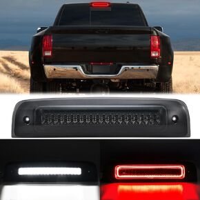 Third Brake Light Compatible with Ram 1500, 2010-2018, 3rd Brake Light for Ram 2500 3500 4500 5500 Strobe High Mount Stop Lamp Smoked Rear Cargo Light LED Brake Light Accessories with Seal Foam Gasket