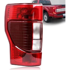Tail Lights With Blind Spot Module Compatible with Ford F250 F350 Super Duty 2020 2021 2022 Rear Taillights Taillamp Assembly Halogen Left Driver Side