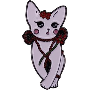 GuDeKe Cute B*ndage Cat Badges Lapel Pins for Backpacks Enamel Pins Brooches for Women Fashion Accessories Gifts