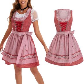 Oktoberfest Costume Dirndl Dresses for Traditional Bavarian Beer Garden 3 Pieces